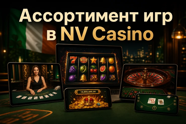Ассортимент игр в NV Casino